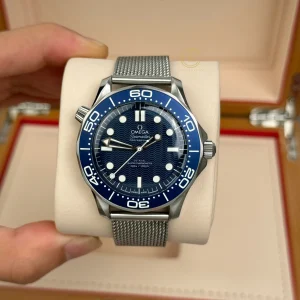 Omega Seamaster Diver James Bond 60th Anniversary Watch 210.30.42.20.03.002 42mm Blue Dial Steel Replica 1:1 – Top Quality Version